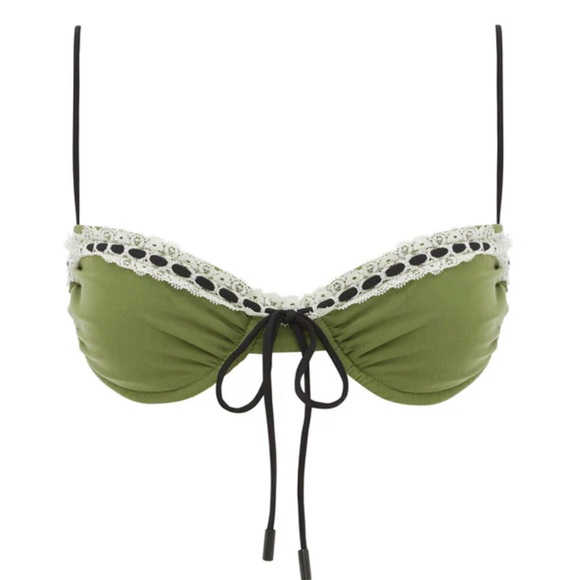 With Jean Buttercup Bikini Top and Betsy Bikini Bottom in Khaki - Picture 2 of 10